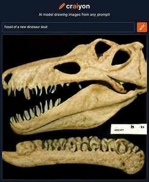 craiyon_150548_Fossil_of_a_new_dinosaur_skull